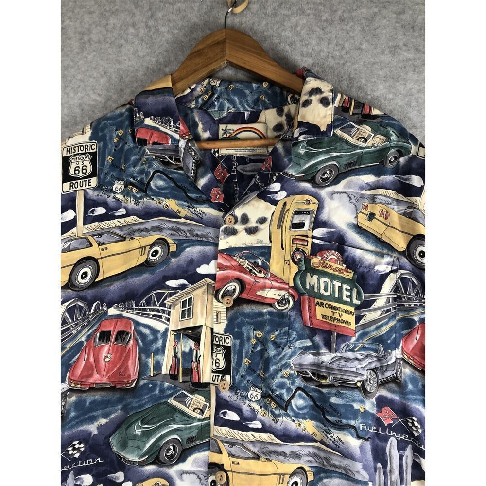 Vintage Paradise Found Men’s Route 66 Corvette Sunset Motel Size Large - Picture 5 of 10